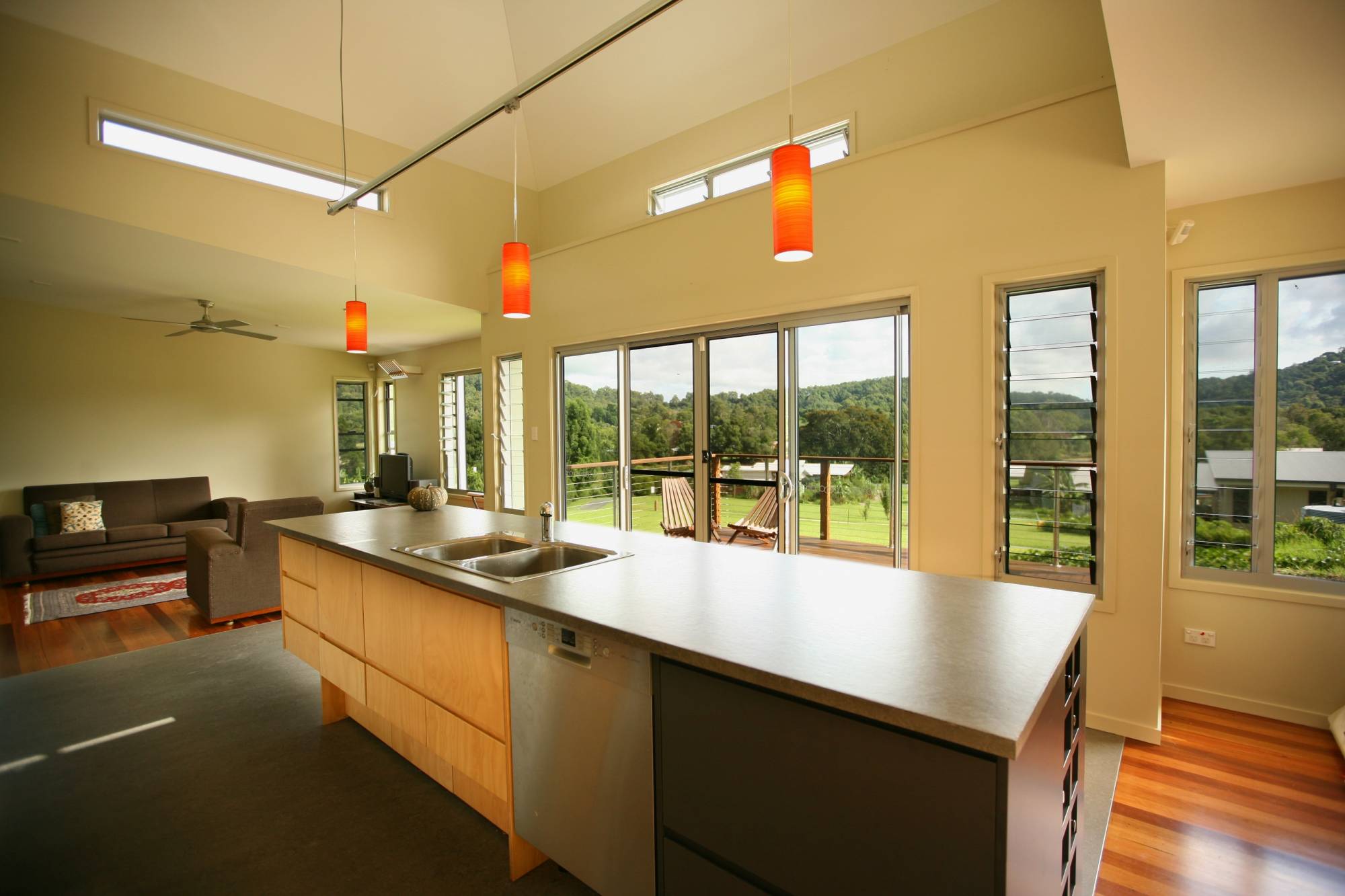 Ecovillage terraces kitchen | PTMA Architecture