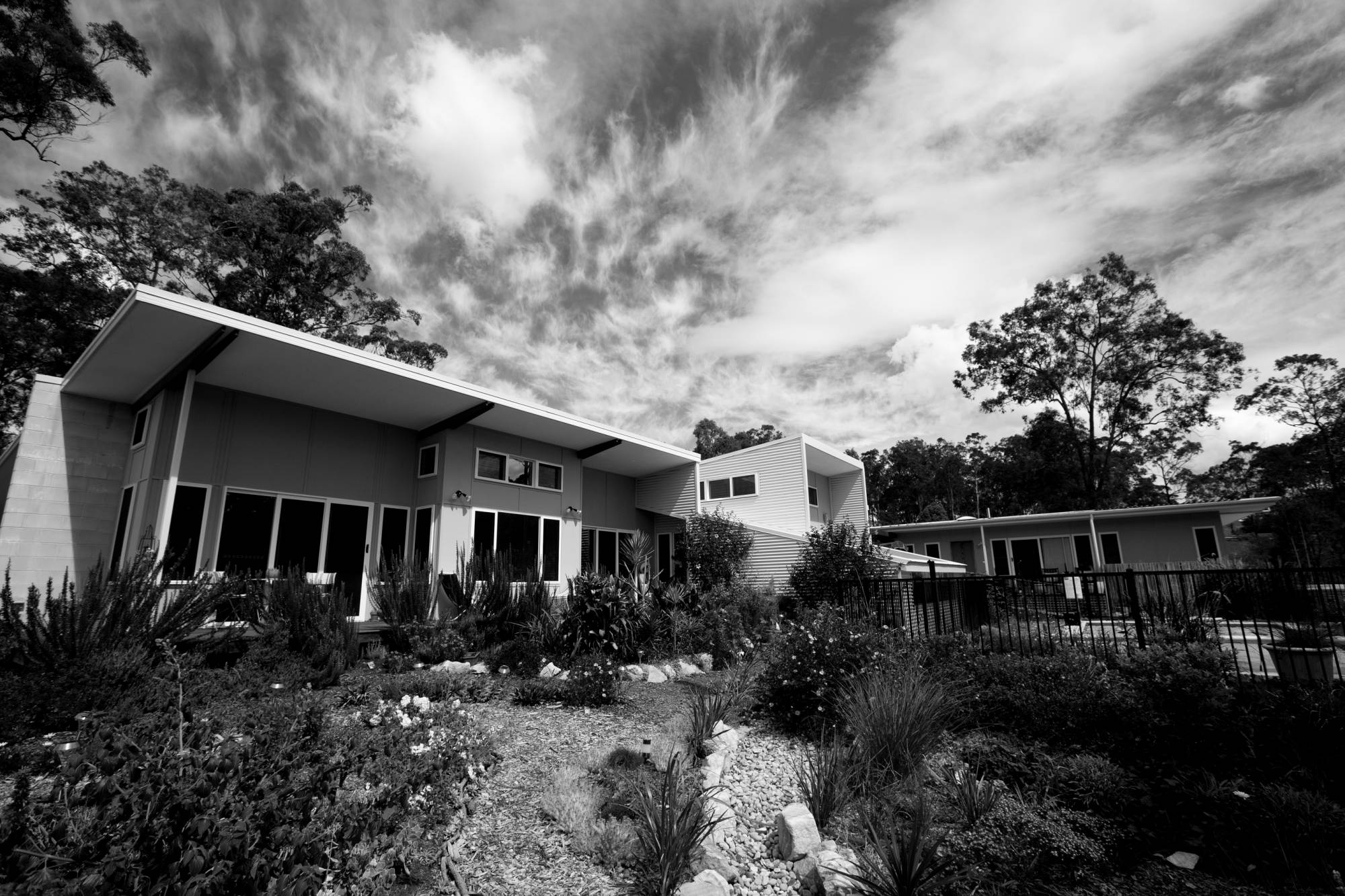 Gold Coast acreage home garden | PTMA Architecture