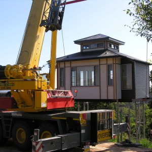 Prefabricated house install | PTMA Architecture